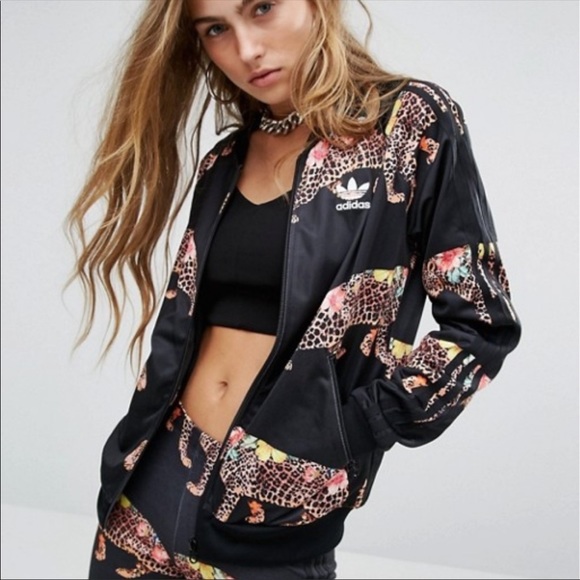 adidas | Jackets u0026 Coats | Adidas Originals X Farm Multi Leopard Print  Bomber S | Poshmark